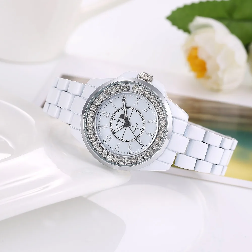 Женские наручные часы SINOBI из нержавеющей стали со стразами|montre femme|montre womenmontre relogio