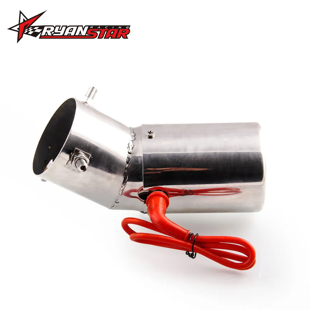 1Pc Universal 70mm Car Elliptical Bend Spitfire Flaming LED Red Light