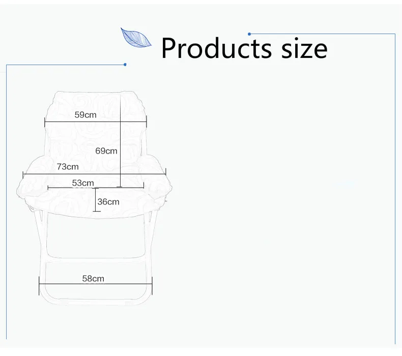 Отличное качество Ленивый Складной стул отдыха стул офиса aftrer обед лежал стул большой подшипник емкость