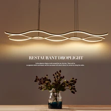 Минимализм современный светодиодный подвесной светильник для столовой кухни комнаты бар AC85-265V алюминиевый подвесной кулон крепления для светильника-люстры