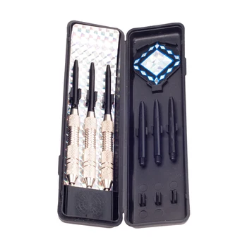 

Nickel Plated Steel Tip Brass Dart 3PCS/set, 24 Grams , with Aluminium Shafts, 2D Flights,and Dart Case