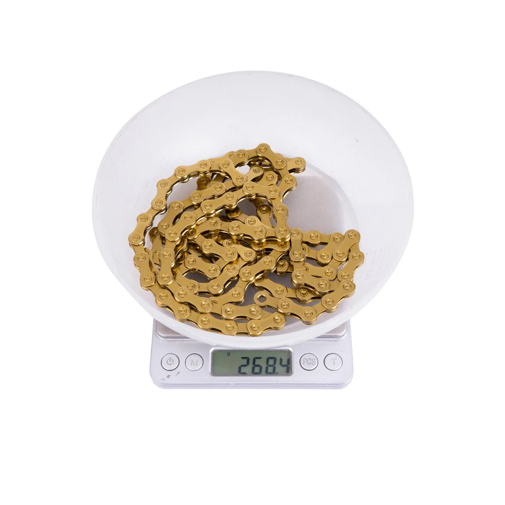 Discount ZTTO 12 Speed MTB Bike Gold Chain 126L 126 Links 1X12 System Power Lock Connector Missing Link Included For Mountain Bicycle 5