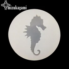1PCS UV Resin Jewelry Liquid Silicone Mold Sea Horse Animal Resin Molds For DIY Pendant Charms Making Jewelry