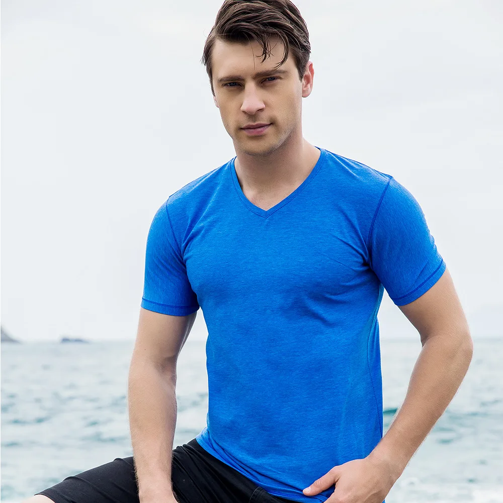  Fashion 2018 Summer 100% Cotton Breathable Pure Color T Shirt Men Short Sleeve Casual Male Tops Brand Clothing High Quality (16)