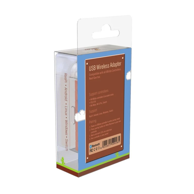 8BitDo USB беспроводной Bluetooth адаптер для Windows Mac Raspberry Pi Nintendo Switch с поддержкой PS3 Xbox one