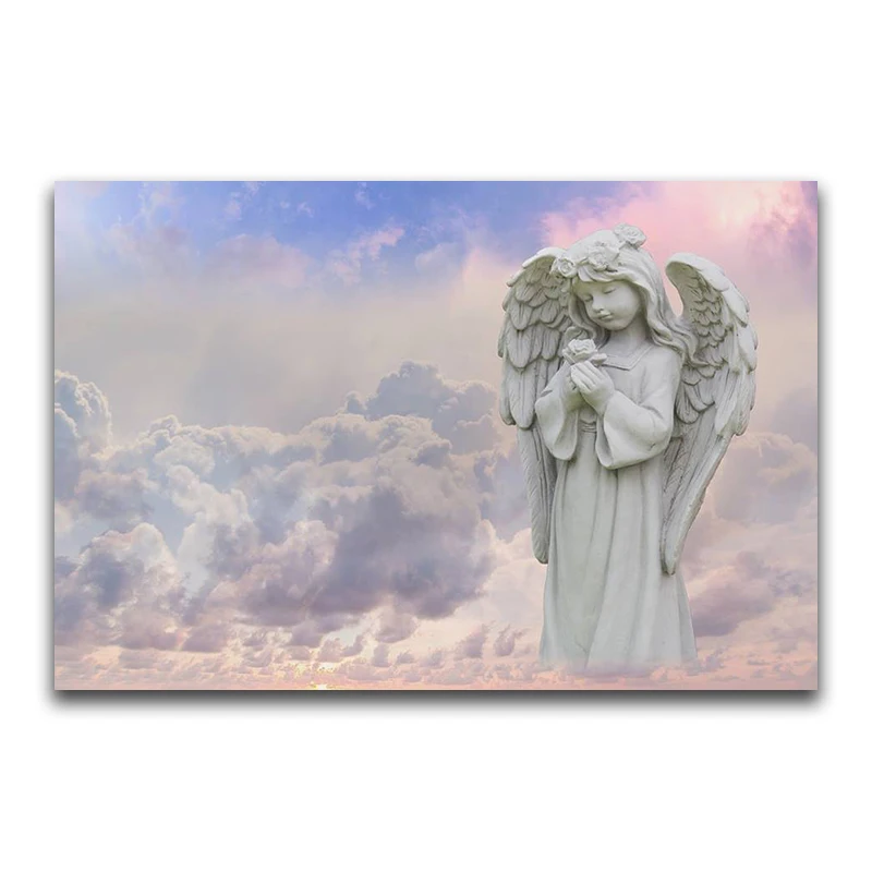 

5D DIY Full Square Diamond Painting Cross Stitch "Angel statue" 3D Diamond Embroidery Rhinestone Mosaic Home Decor Gift