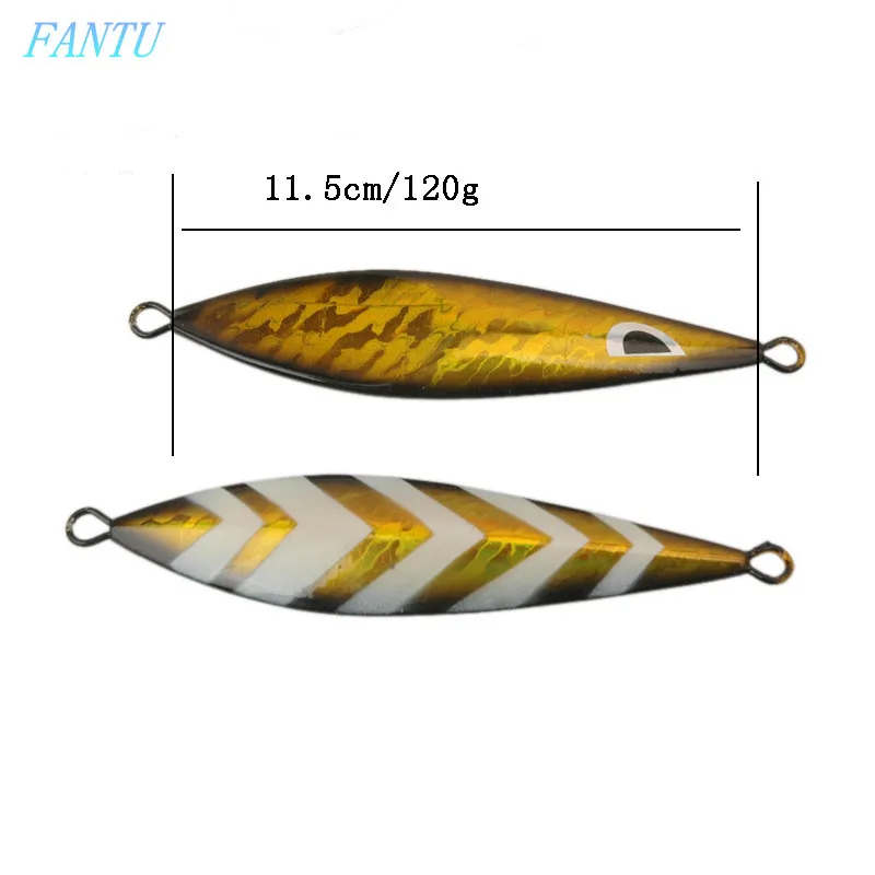 

FANTU Fishing Lures Sea Metal Jigs 120g Artificial Bait Boat Fishing Tackles