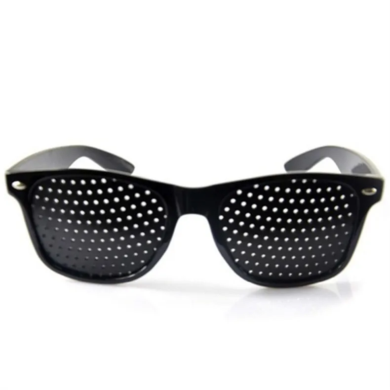 Мужские и женские Vision Care Пинхол солнцезащитные очки анти-близорукости обскуры очки глаз Упражнение Зрение Улучшение естественного исцеления анти- усталость