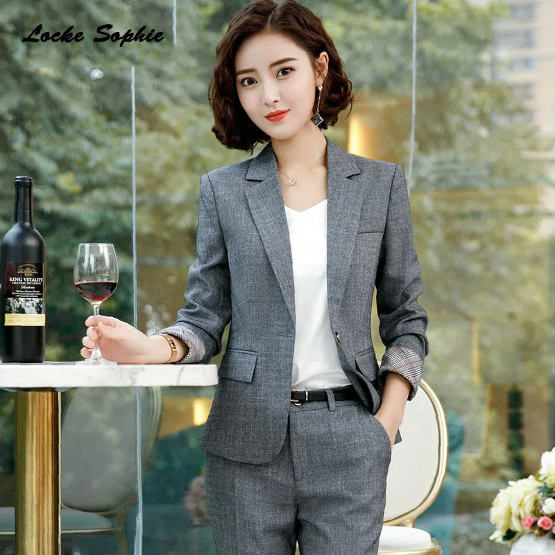 1pcs Women's Plus size Blazers coats 2019 Summer cotton Splicing Long sleeves Small Suits jackets ladies Skinny Blazers Suits
