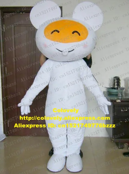 Белая Лабораторная крыса мышь талисман костюм для взрослых мультяшный персонаж
