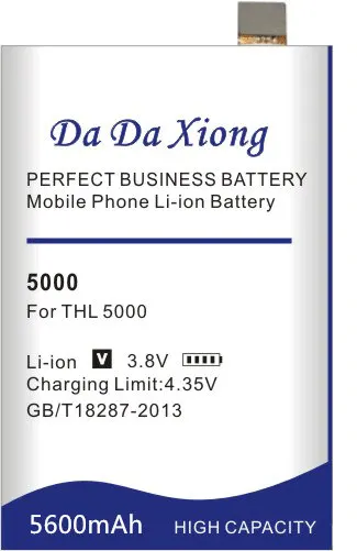 Высокое качество 5600 мАч батарея для THL 5000 THL5000 батарея сотового телефона