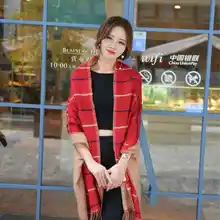 Wholesale Plaid Cashmina Scarf Chic Brand Echarpe Hiver Femme Women Causal font b Tartan b font