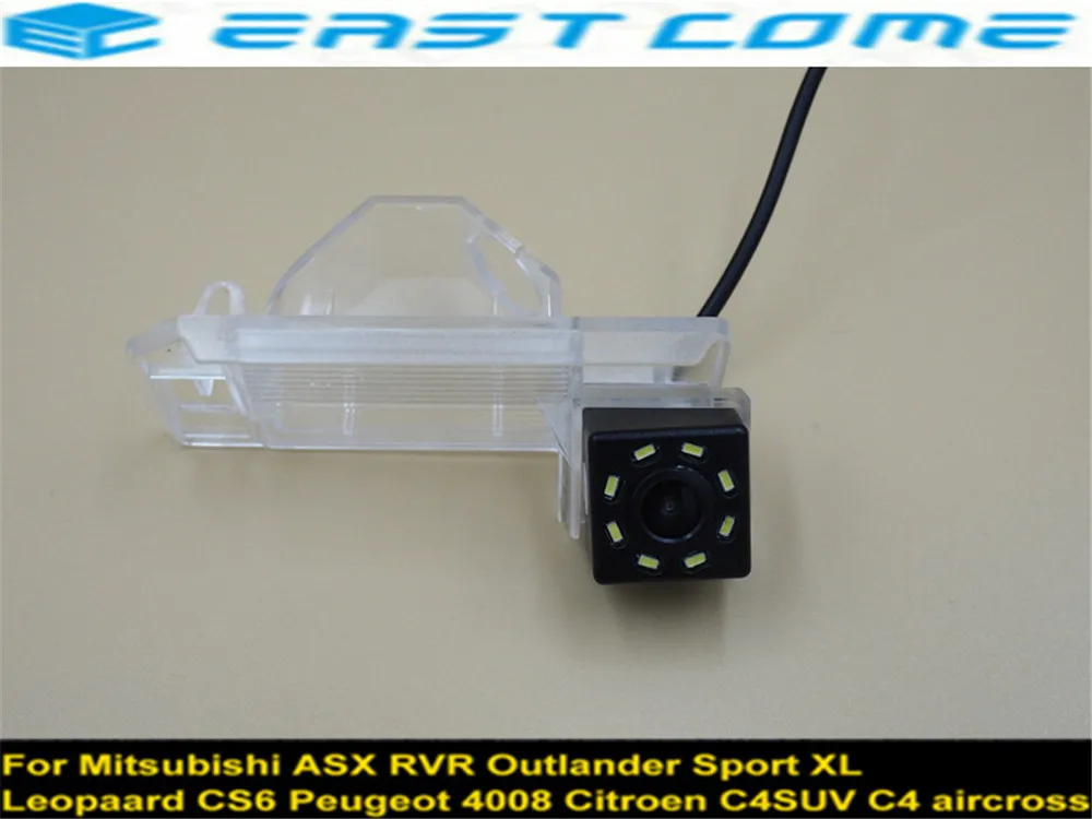 

FOR PEUGEOT 4008 2012 CITROEN C4 AIRCROSS(C4SUV) Mitsubishi ASX 8LED CCD Car Rear view Camera BackUp Reverse Parking Camera