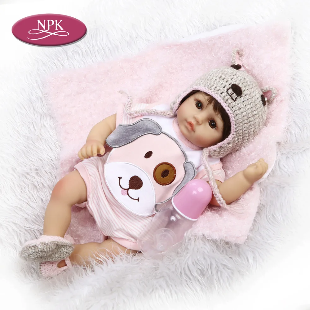 NPK 45CM Soft Silicone Reborn Baby Dolls 18 inch Real Touch Lifelike Babies Girl Dolls Bebe Reborn Bonecas Menina For Girls Kids (6)