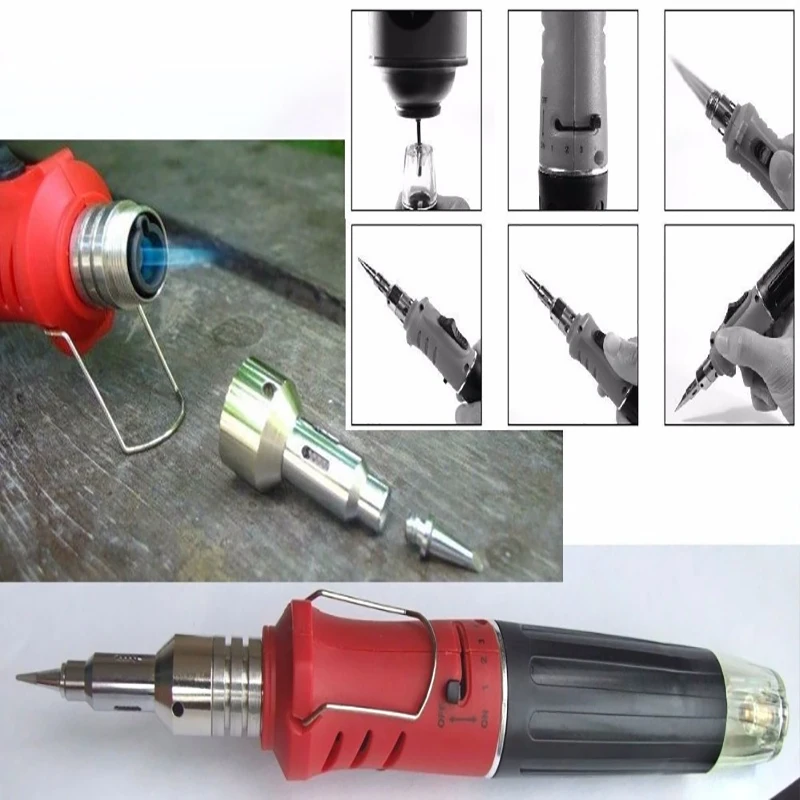 HS-1115K - Butane gas soldering iron (10 in 1, 26 ml), red6