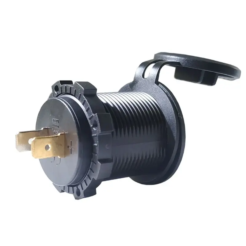  12 V/24 V 2.4A Dual USB Ladegerät Buchse mit Touch AUF OFF Schalter LED Licht Power Outlet für auto