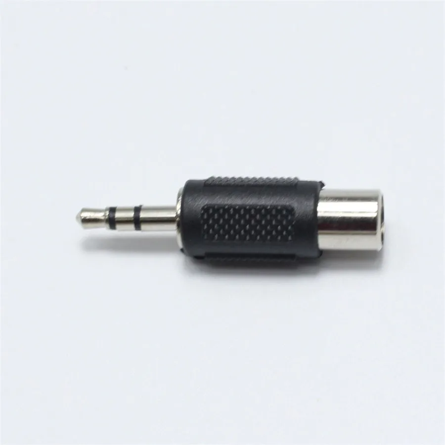 2 шт. 3 5 мм полюсный стерео штекер на RCA гнездо Аудио адаптер разъем|plug socket connector|plug