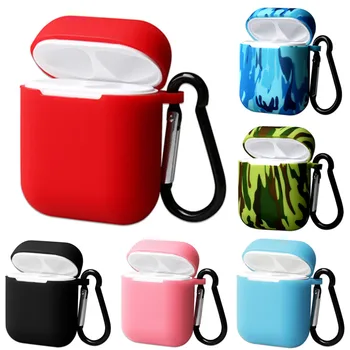 

Portable Wired Charging Silicone Case For Apple Airpods 1/2 Charging Case Protective Cover Earphones Shockproof Sleeve Shell