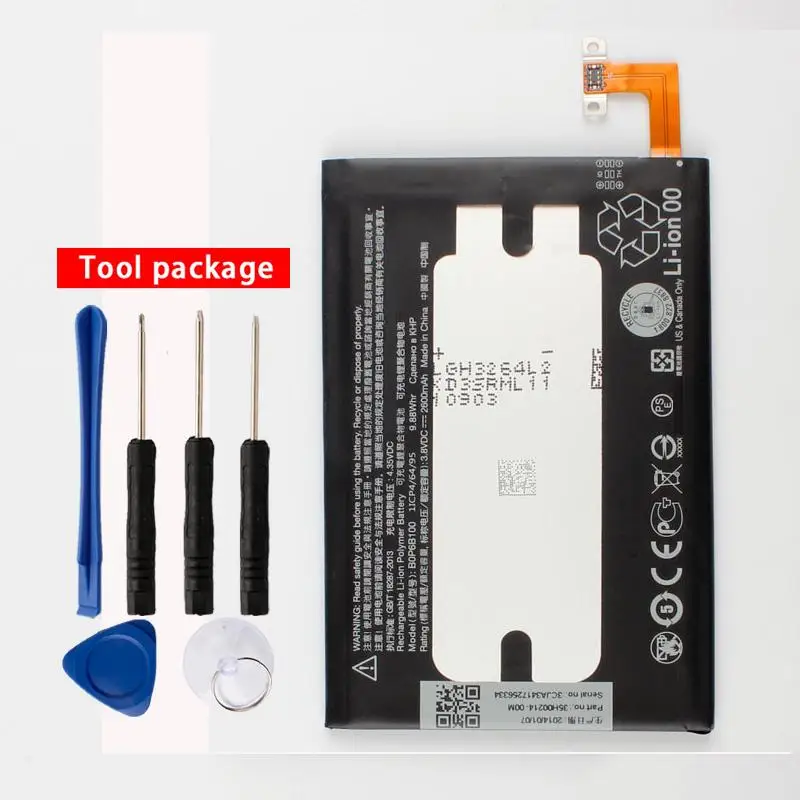 Original BOP6B100 Phone Battery For HTC One2 M8SW M8ST M8SD M8 M8x M8T M8X M8D E8 2600mAh | Мобильные телефоны и