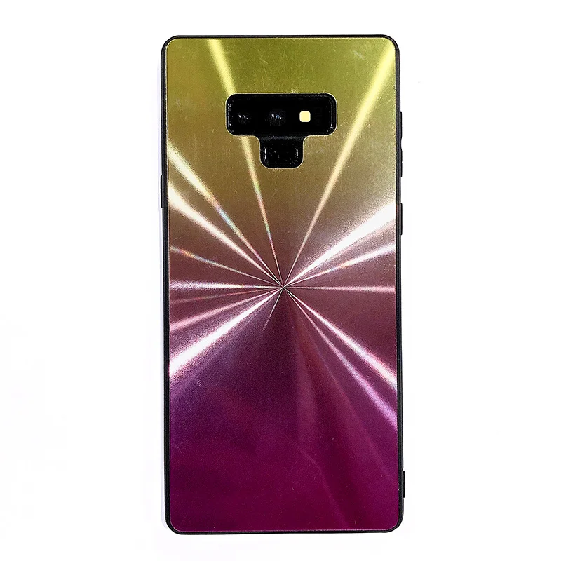 Градиентный чехол с линиями для samsung S8 S9 S10e плюс Note8 9 A6 A7 A8 A9 J4 J6 плюс A10 A20 A30 A40 A50 A60 A70 задняя крышка чехол s - Цвет: 4