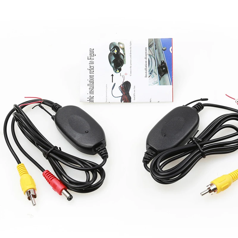 

2.4 Ghz Wireless Rear View Camera RCA Video Transmitter Receiver Kit for Car Rearview Monitor FM Transmitter Receiver Cable