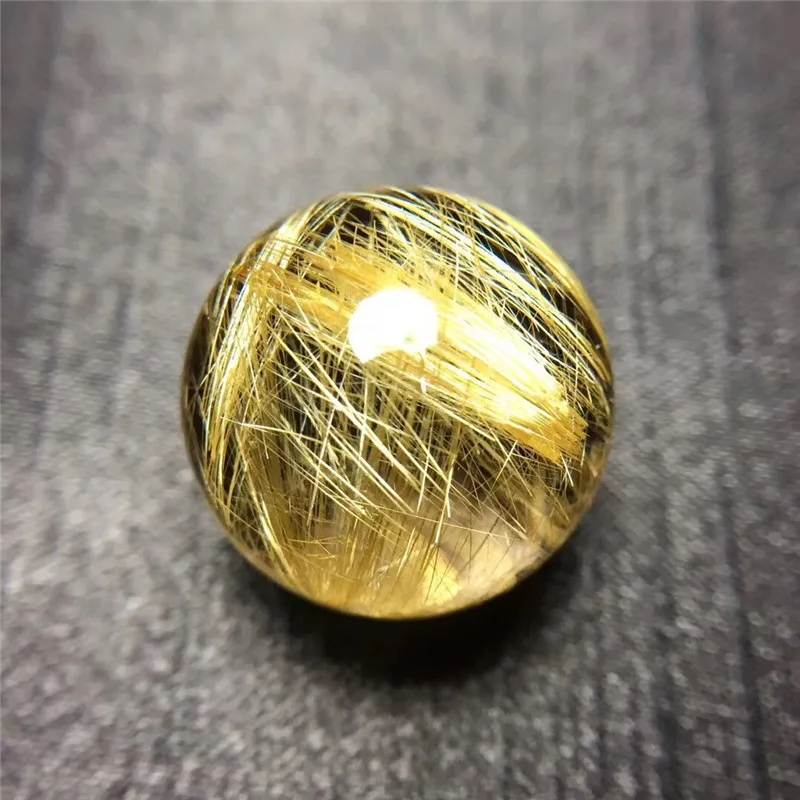 Natural Gold Rutilated Quartz Titanium Pendant (6)