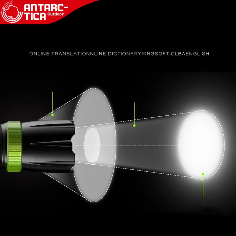 ANTARCTICA Outdoor Sports Portable Multifunction LED Flashlight Torch Hiking Camping Light With Protection Function Multi Tools ANTARCTICA Outdoor Sports Portable Multifunction LED Flashlight Torch Hiking Camping Light With Protection Function Multi Tools