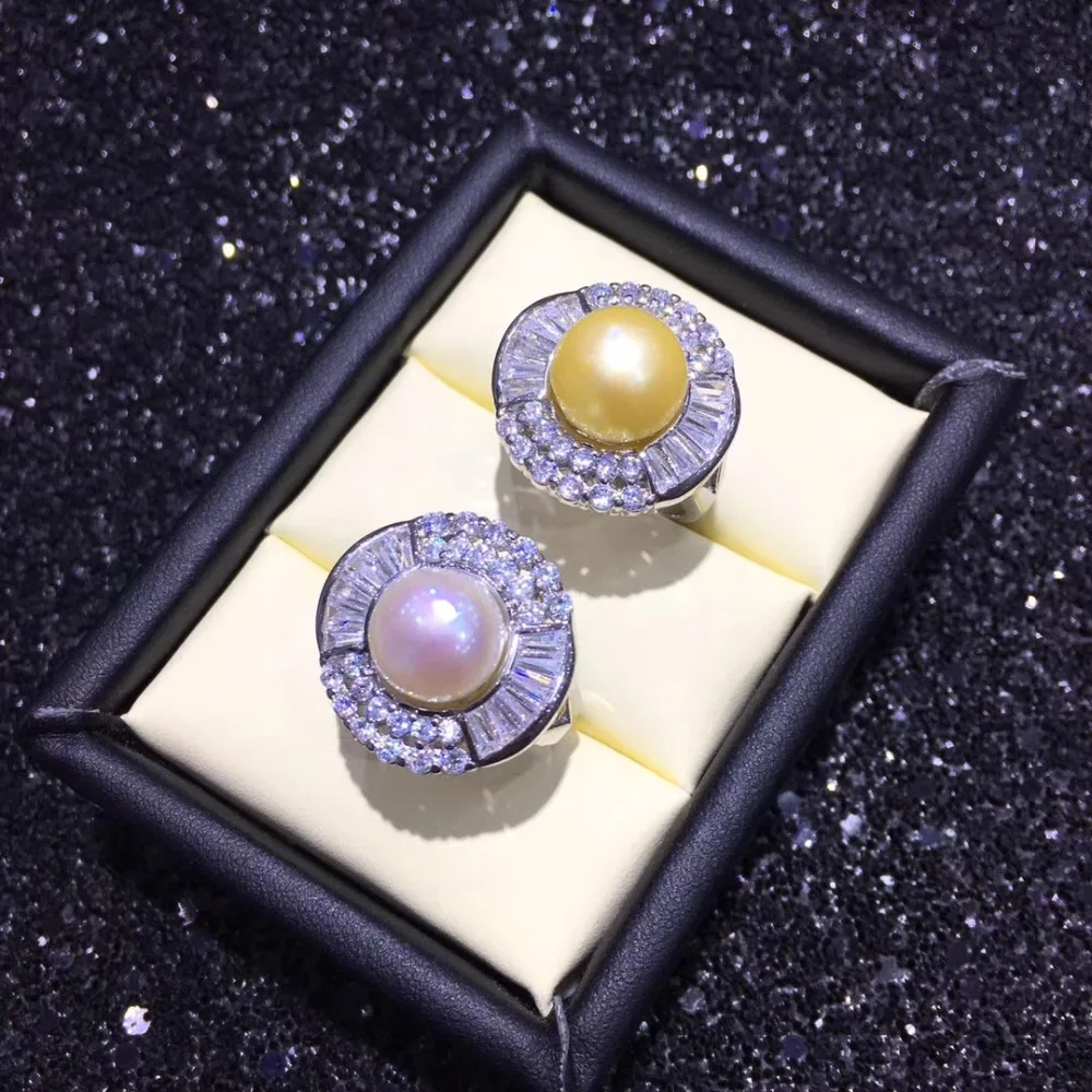 

Fashion Pearl Ring Mountings, Ring Findings, Adjustable Ring Jewelry Setting Parts Fittings Charm Accessories Silver Jewellery
