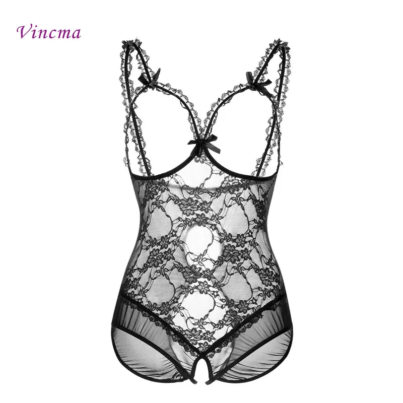 

Plus Size S M L XL 2XL 3XL 4XL Open Bra Open Crotch Women Lace Sexy Lingerie Hot Transparent Babydoll Dress Erotic Costumes