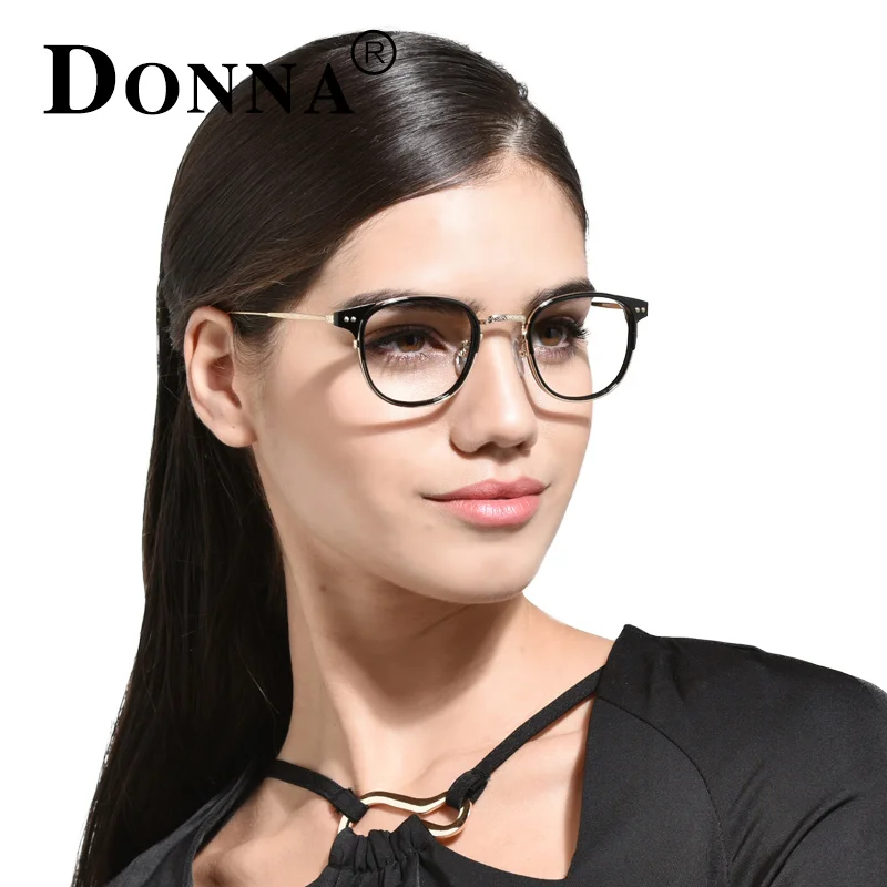 DONNA TR90 Women Prescription Glasses Lenses Retro Optical Brand Myopia