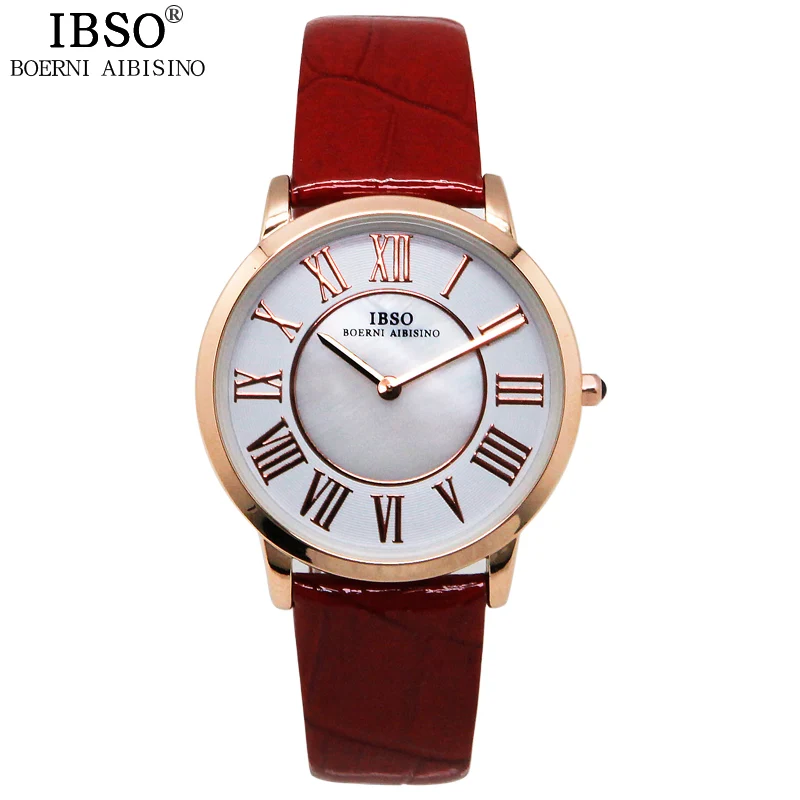 

IBSO Business Vogue Shell Dial Woman Watches 2018 Brand Luxury High Quality Clock Women Casual Office Montre Femme De Marque