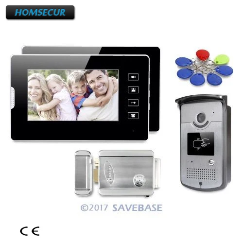 

HOMSECUR 7" Video Door Entry Phone Call System with Touch Panel Monitor for Home Security