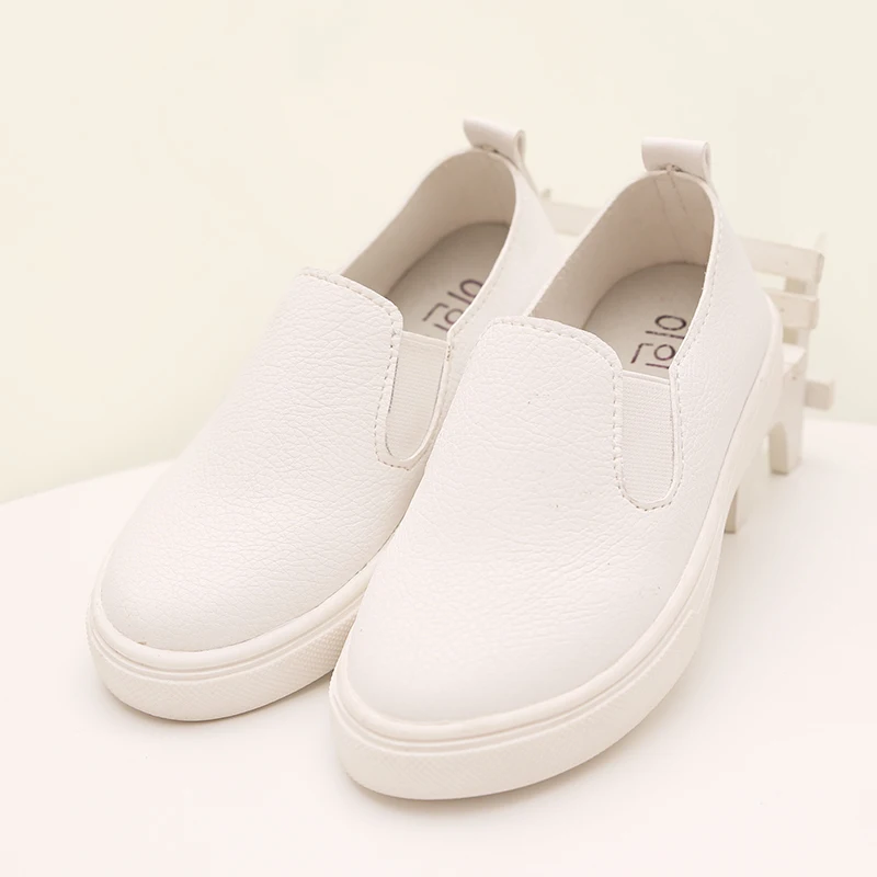 girls white slip on shoes