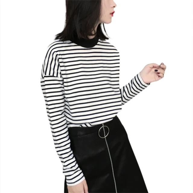 korean striped t shirt