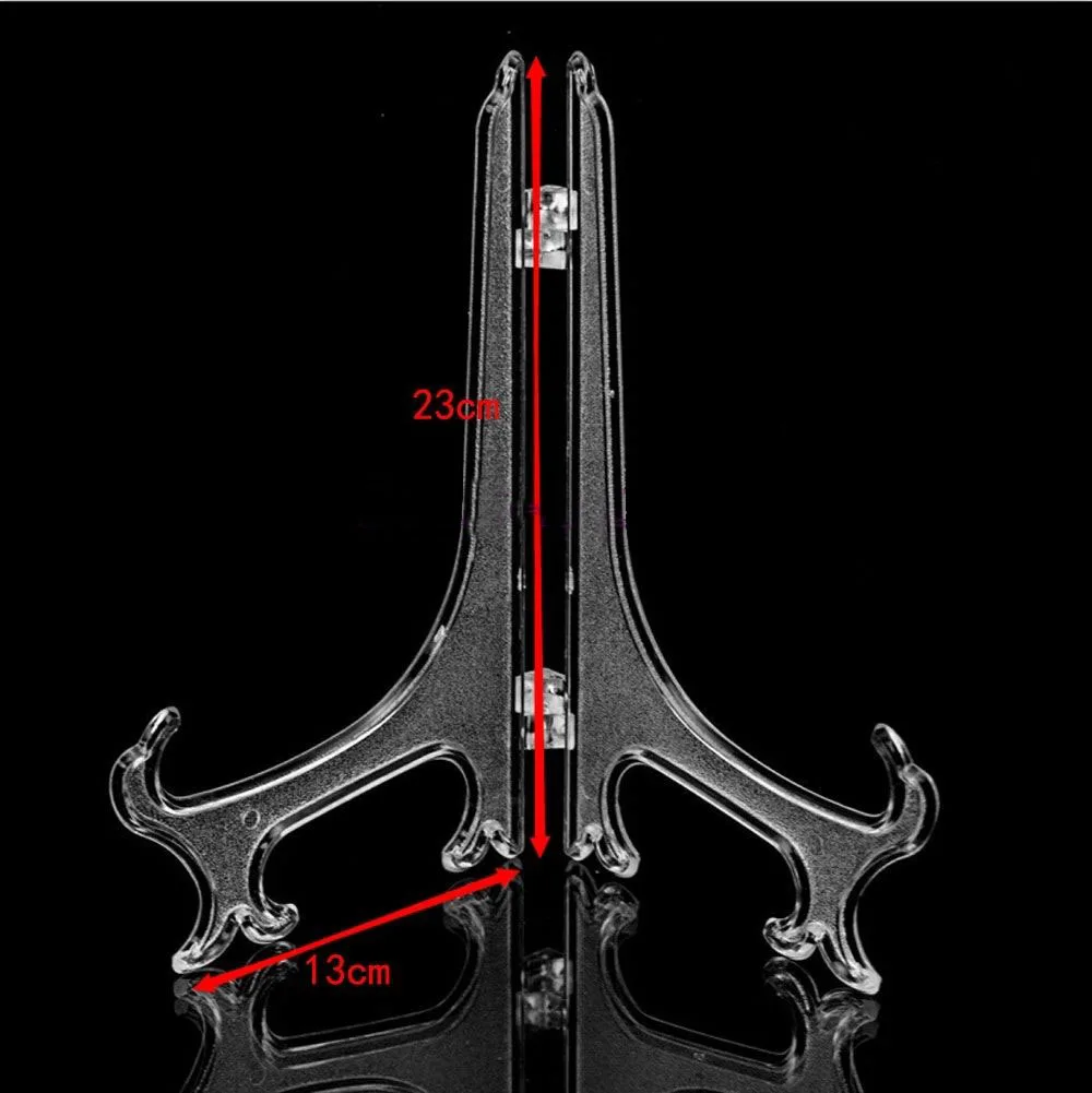 Подставка-держатель для фото прозрачная 3 5 7 9 дюймов Дисплей мольберт подставка тарелка миска рамка для картины P0.21