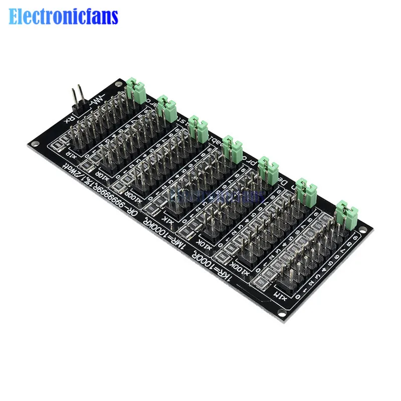 

7 Seven Decade 1R - 9999999R Programmable Adjustable SMD Resistor Slide Resistor Board Step Accuracy 1R 1% 1/2 Watt Module 200V