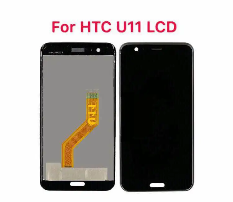 

100% Tested For 5.5" HTC U11 LCD Display Touch Screen Digitizer Assembly Replacement Parts 2560*1440 For HTC U-3w U-1w U11 LCD