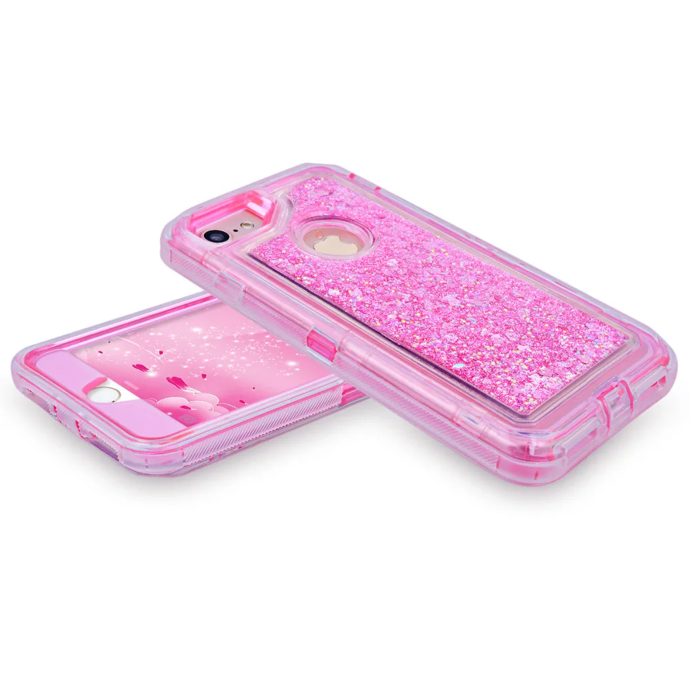 Case For Iphone 6 6s 7 8 Plus Case Bumper Hybrid Liquid Glitter Silicone Protection Hard Pink For Iphone 11 Pro Max Cover Capa Aliexpress Cellphones Telecommunications