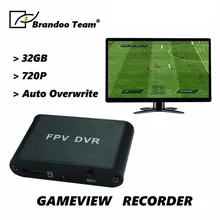 HD FPV AV рекордер 1CH SD DVR Micro 1280x720 30f/s HD DVR поддержка 32G TF карта DVR для аналоговой камеры