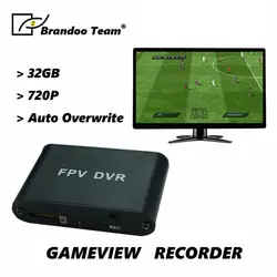 HD FPV av recorder FPV DVR Micro 1CH 1280x720 30f/s HD DVR Поддержка 32 г TF карта работает с аналоговая камера для видеонаблюдения