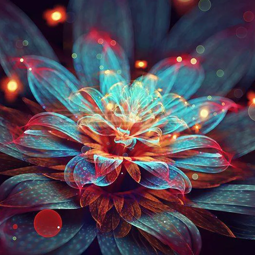 

100% Full 5D Diy Daimond Painting Mandala Flowers 3D Diamond Painting Round Rhinestones Full Diamant Painting Embroidery