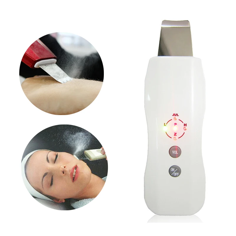 

Portable Ultrasound Skin Cleaner Ultrasonic Skin Scrubber Face Peeling Facial Cleansing Machine Acne Removal Tool Beauty Care