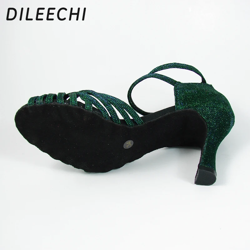 Dance Shoes Adult Women's Latin Ballroom Samba Sandals Heels 6cm 5cm