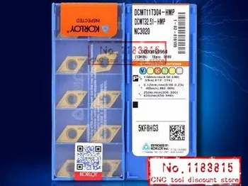 

10/ box Carbide insert DCMT11T304 HMP NC3030 Lathe Cutting Tools CNC blade alloy carbide cutting tool Turning Inserts