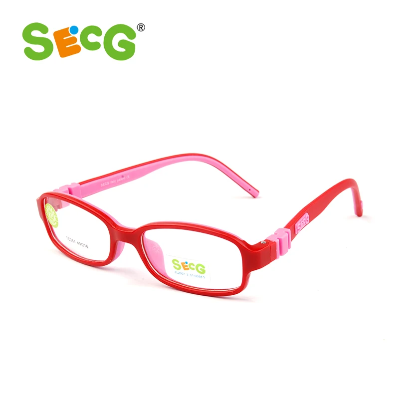 Cena SECG Top marka optyczne ramki okularów dla dzieci TR90 ramki okulary dla dzieci przezroczyste okulary dla dzieci okulary