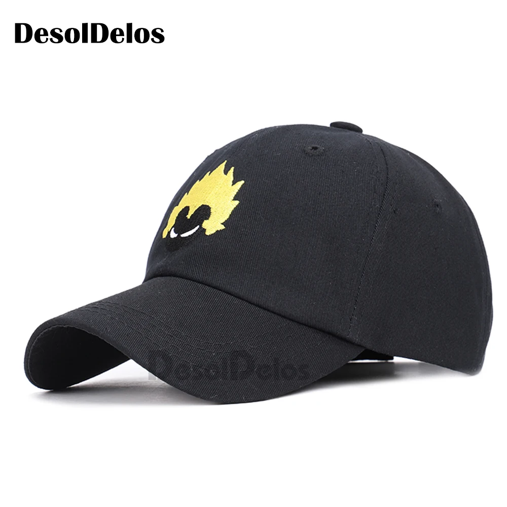 

2019 hot brand Dragon Ball new cotton dad hat explosion head youth letter printing unisex ladies mens hat baseball cap Snapback