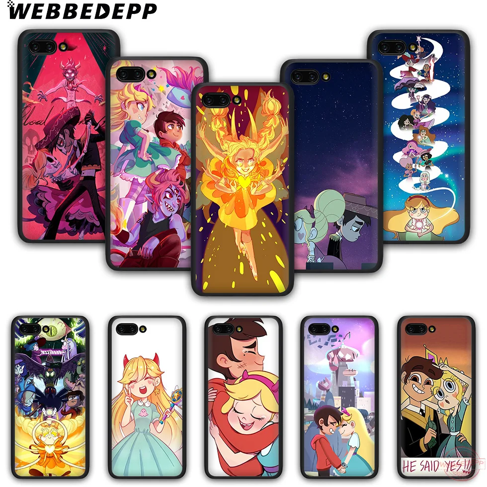 WEBBEDEPP Star vs evil Force TPU чехол для телефона Honor 6A 7A 2 ГБ/3 ГБ Pro 7C 7X 8X 8C 9 10 Note10 8 Lite |