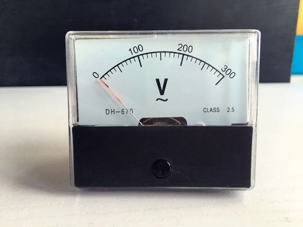 Analog Volt Voltage Voltmeter Panel Meter AC 0 300Vin Voltage Meters
