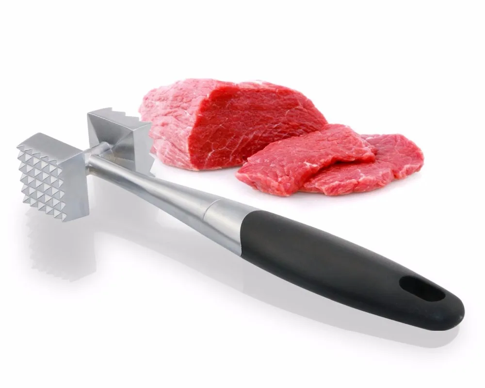 Цинкового сплава мясной тендерайзер, Куриное Мясо молоток тендерайзер инструмент с резиновой ручкой