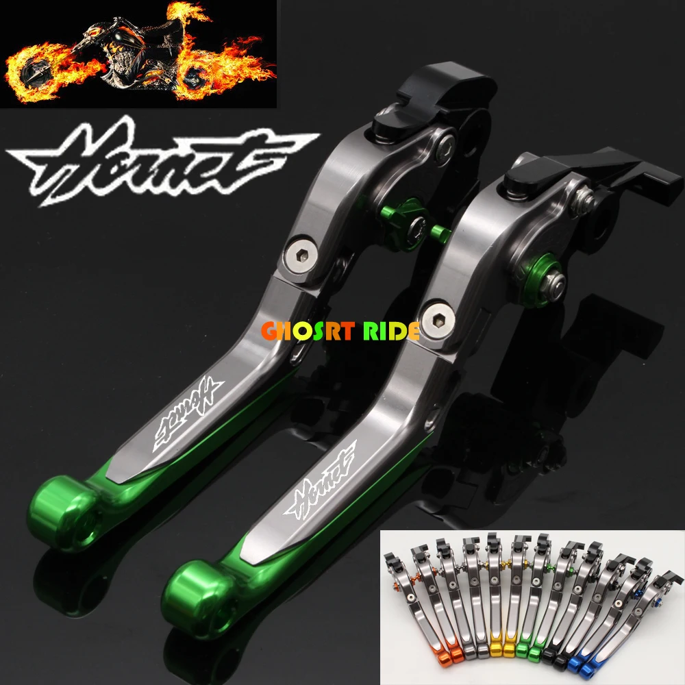 

Laser Logo (Hornet)CNC Silver Adjustable Motorcycle Brake Clutch Levers For Honda CB900 CB 900 Hornet 2002-2006 2003 2004 2005
